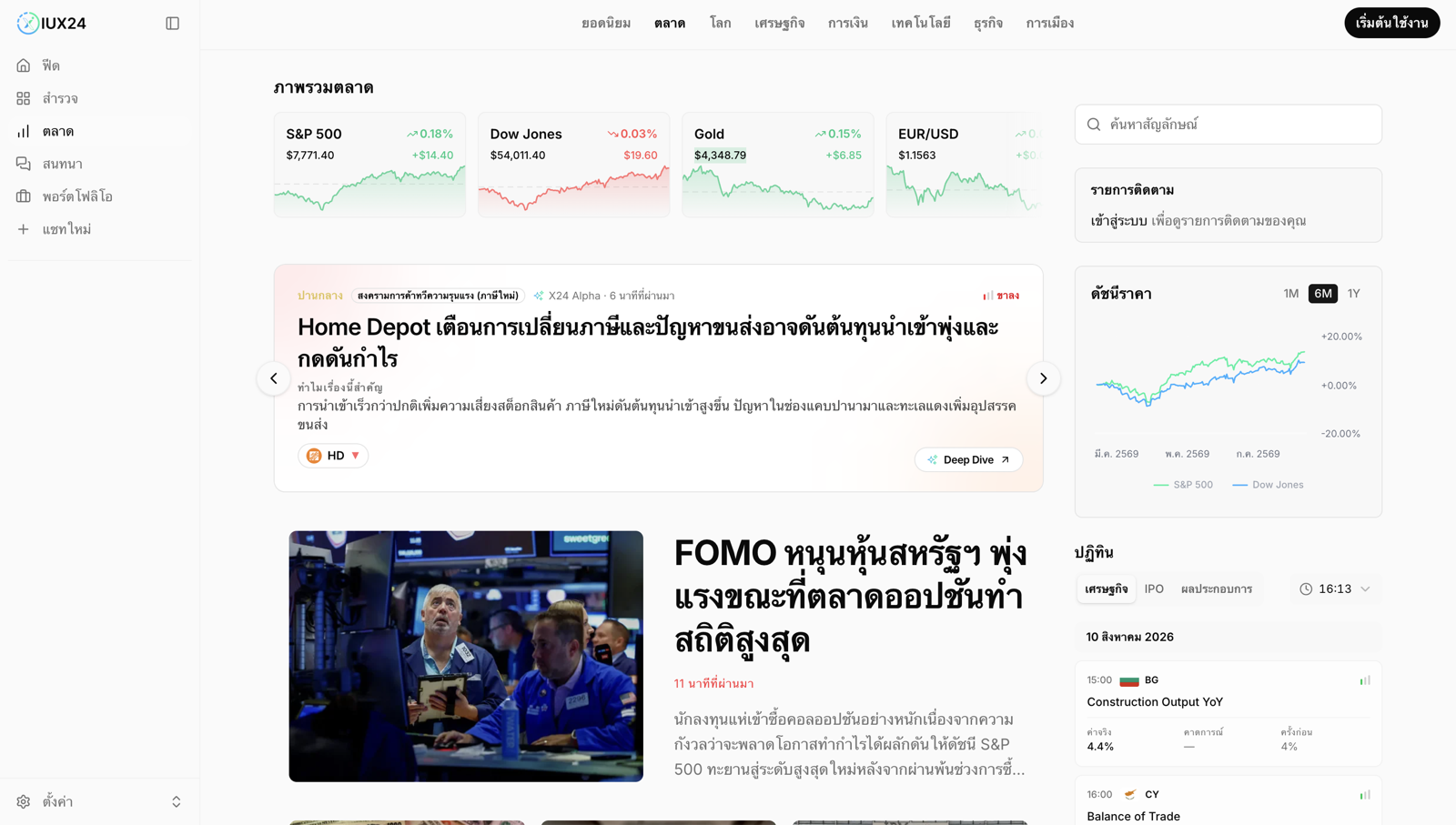 market thai